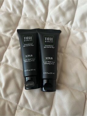x2 Tiege Hanley Scrub 0.75 fl oz Brand New‎  Factory Sealed